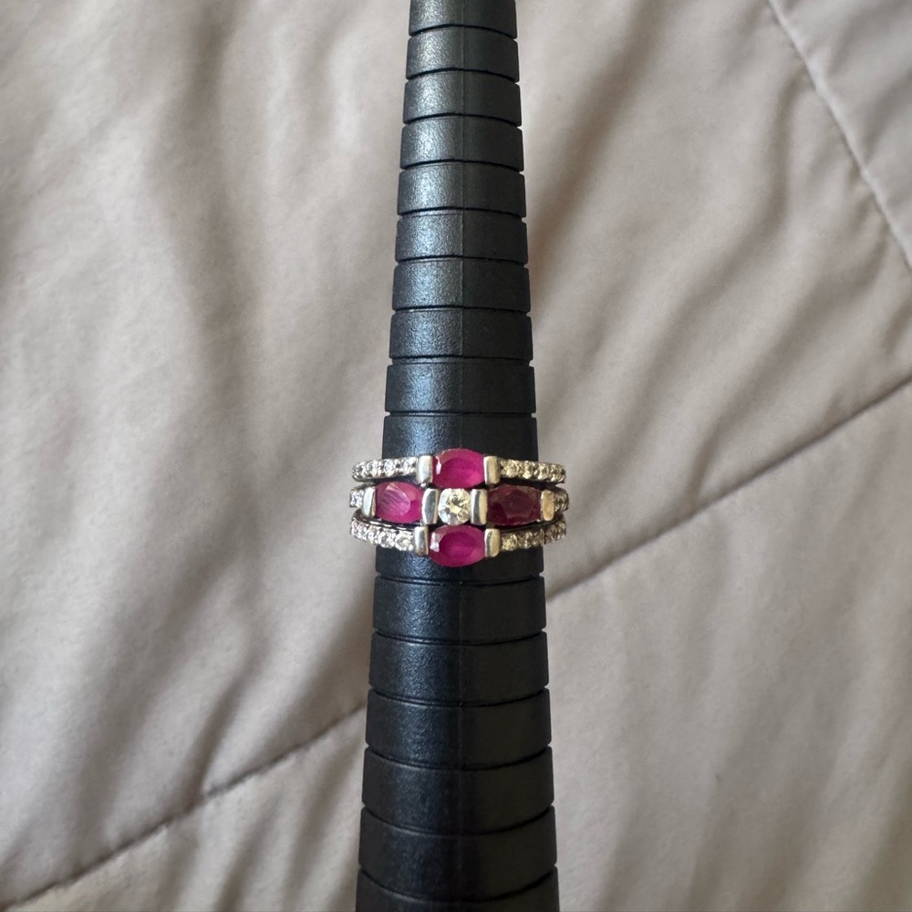 Real ruby stones ring